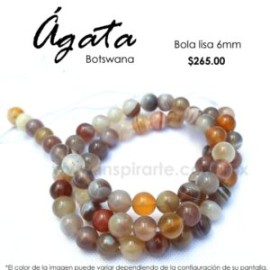 Ágata botswana 6mm