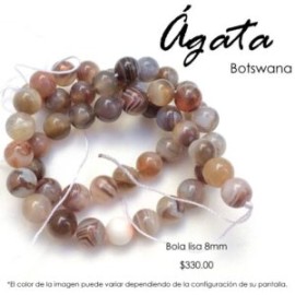 Ágata Botswana 8mm