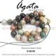Ágata Musgosa bola facetada 10 mm