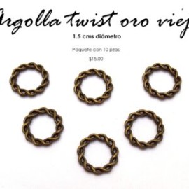 Argolla twist 1.5 cms