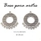 Base para arete 3.5 cms