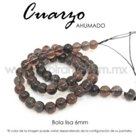 Cuarzo ahumado bola lisa 6mm