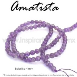 Amatista bola lisa 4mm