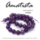 Amatista, bola lisa 8mm
