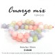 Cuarzo Mix Pastel bola lisa 10mm