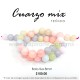 Cuarzo Mix Pastel bola Lisa 8mm