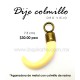 Dije colmillo resina beige