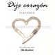 Dije Corazón Plateado 5.5 cm x 6.2 cm