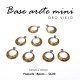 Base para arete, oro viejo