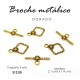 Broche marinero dorado