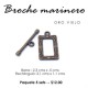 Broche marinero rectangular