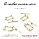 Broche marinero rectángulo