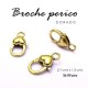 Broche perico corazón