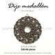 Dije Medallón plateado 5.3 cm x 4.8 cm