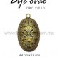Dije oval 4.4 cms x 2.6 cms