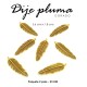 Dije pluma dorada
