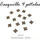 Casquillo flor 4 pétalos
