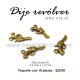 Dije revólver 2.3 cms x 1.2 cms