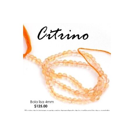 Citrino bola 4mm