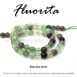 Fluorita bola lisa 6mm
