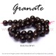 Granate, bola lisa 8mm