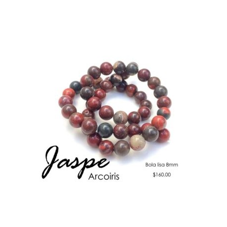 Jaspe arcoiris bola lisa 8mm