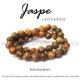 Jaspe leopardo, bola lisa 8mm