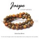 Jaspe leopardo, bola lisa 8mm
