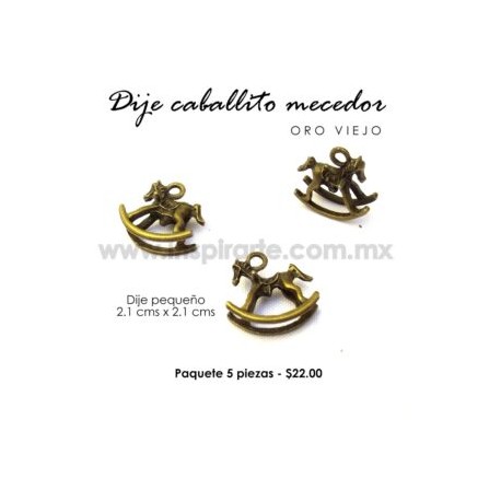 Dije caballito mecedor 2.1cms