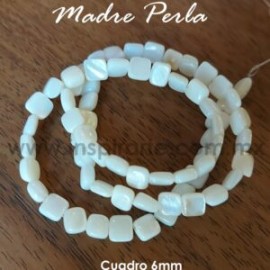 Madre perla, cuadro 6mm