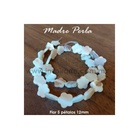 Madre perla, flor 12mm