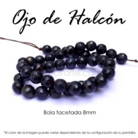 Ojo de Halcón, bola facetada 8mm