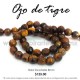 Ojo de Tigre bola facetada 8 mm
