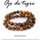 Ojo de tigre, bola lisa 8mm
