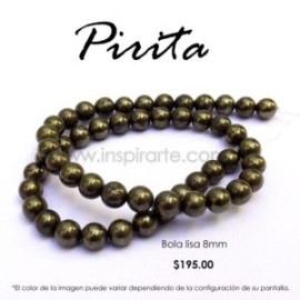 Pirita, bola lisa 8mm