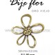 Dije flor oro viejo 5.8cms x 5.3 cms