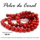 Polvo de coral rojo, bola lisa 6mm