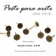Poste para arete, oro viejo