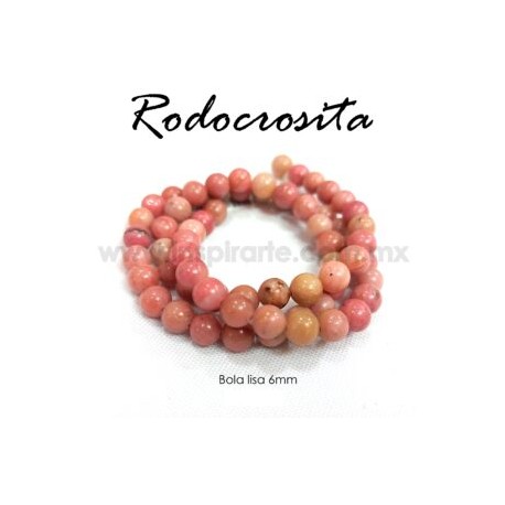Rodocrosita bola lisa 6 mm