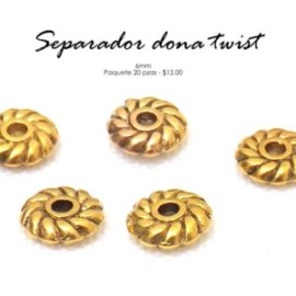 Separador dona, dorada