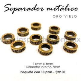 Separador rondel 11mm x 4mm