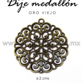 Dije medallón oro viejo