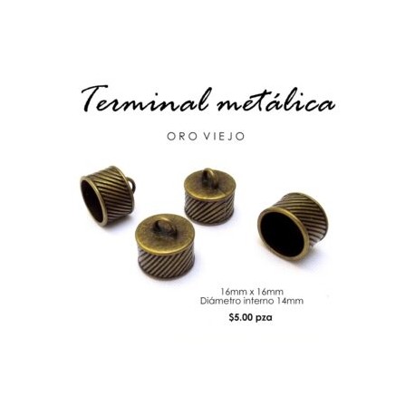 Terminal metálica 14mm