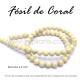 Fósil de coral, bola lisa 6.5mm