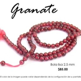 Granate bola lisa 2.5mm