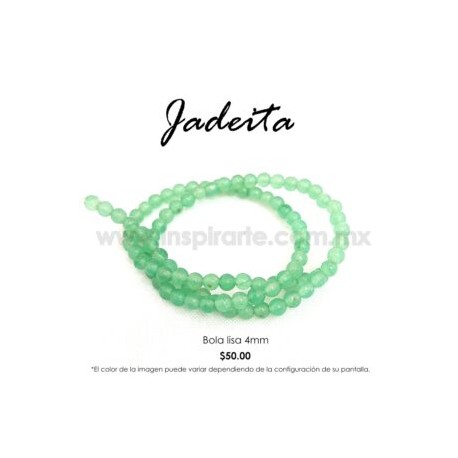 Jadeita bola lisa 4 mm