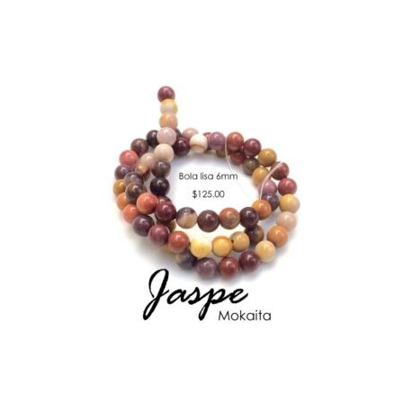 Jaspe mokaita bola lisa 6mm