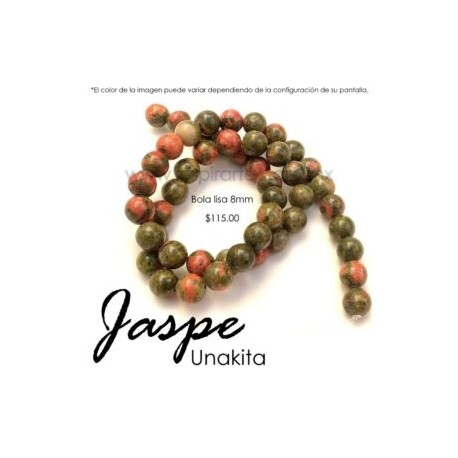 Jaspe Unakita, bola lisa 8mm