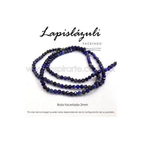 Lapislázuli bola facetada 2mm