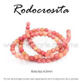 Rodocrosita bola lisa 4.5mm